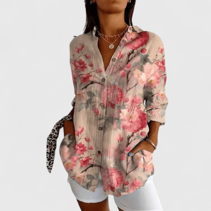 Clara | Elegant Floral Blouse