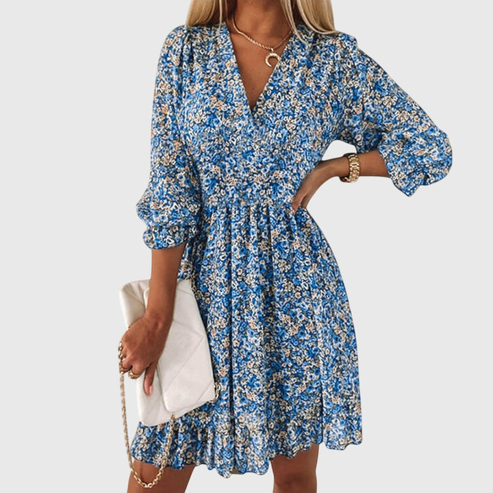 Clara | Floral Puff Sleeve Dress
