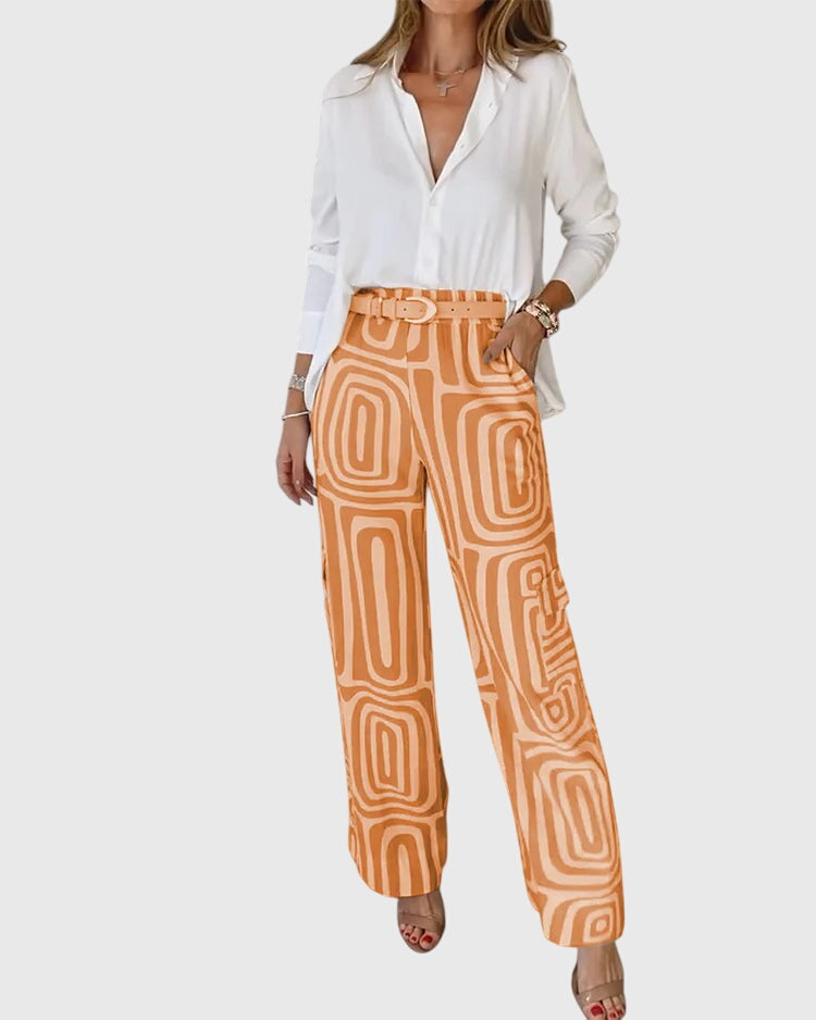 Clara | Stylish Pants + Free Blouse & Belt