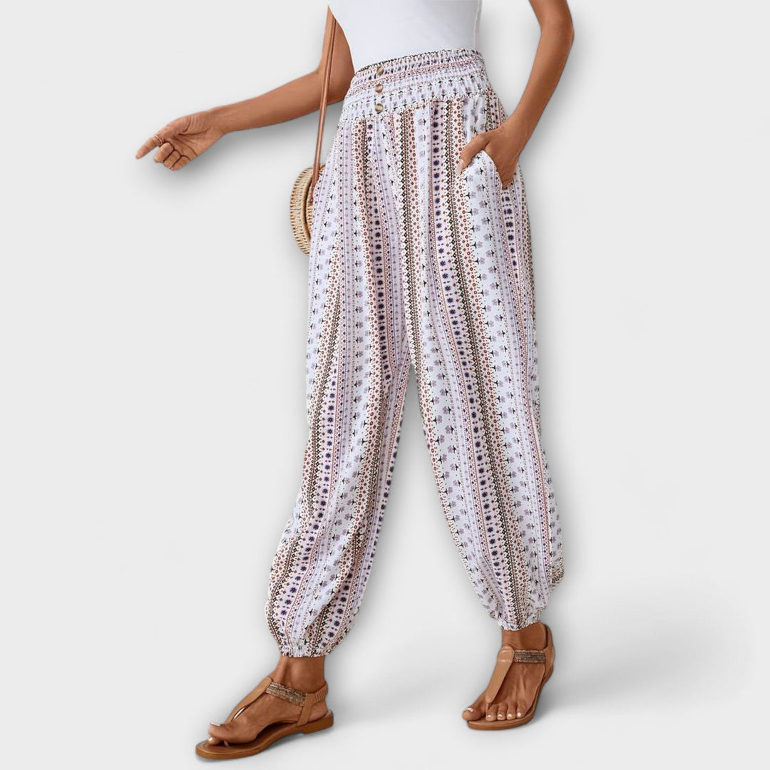 Clara | Ethnic Graphic Pants