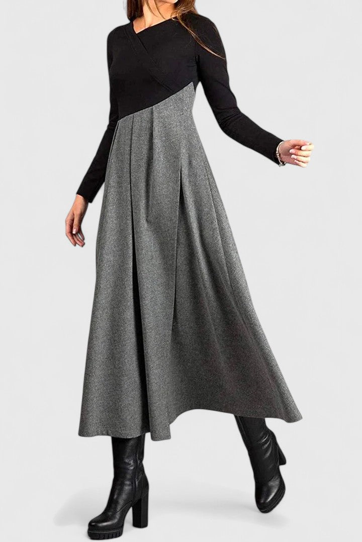 Clara | Elegant Long Sleeve Maxi Dress