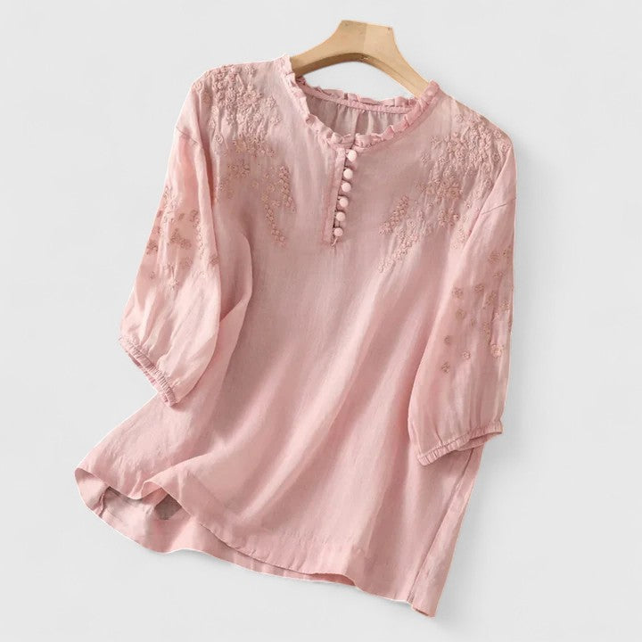 Clara | Elegant Button-Front Blouse