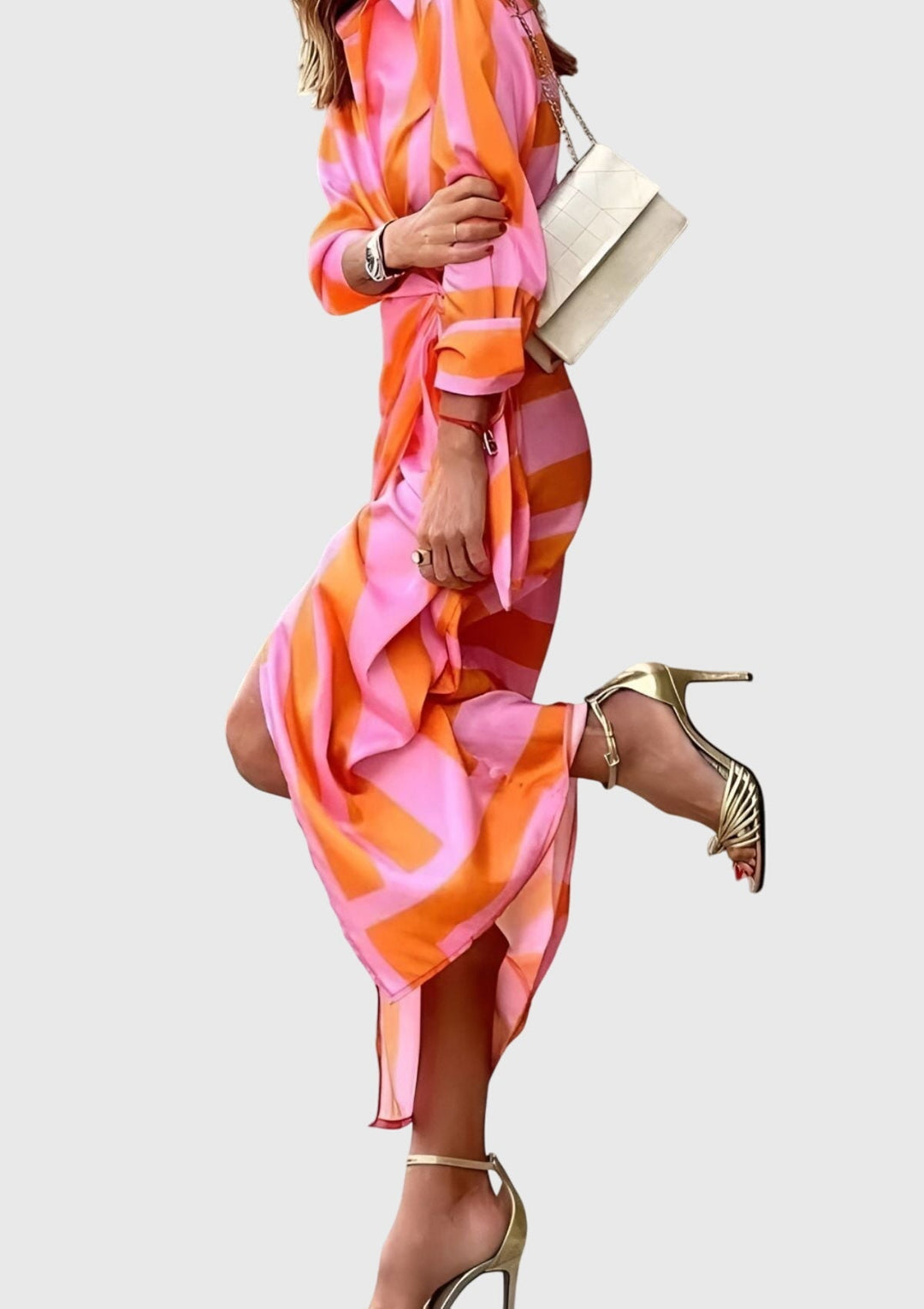 Clara | Elegant Wrap Dress with Print